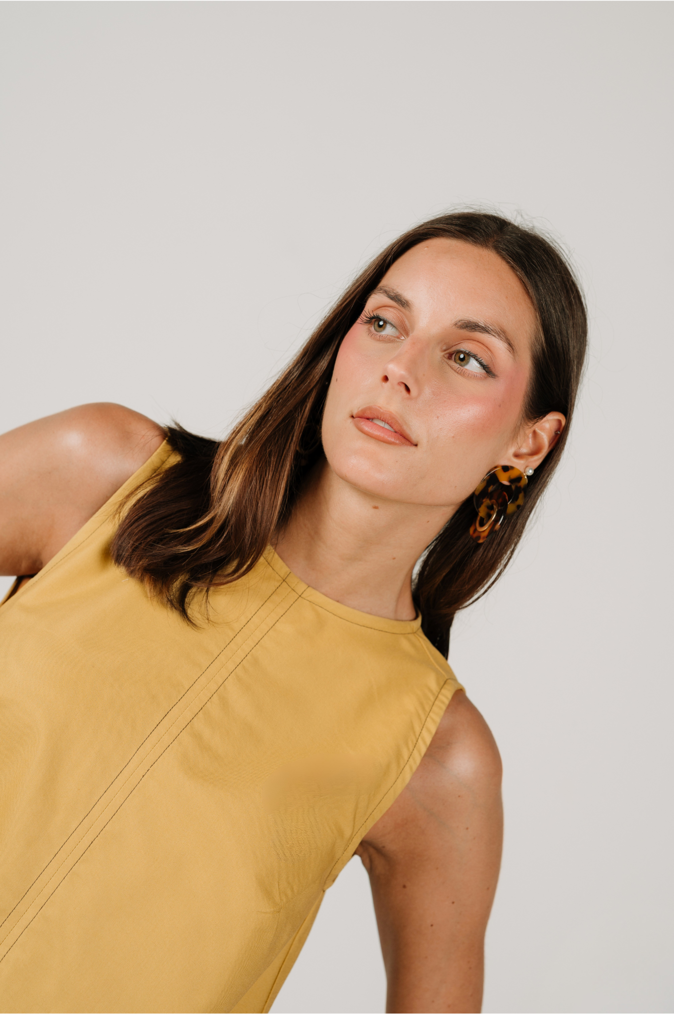 Anna Dress in Mustard Yellow