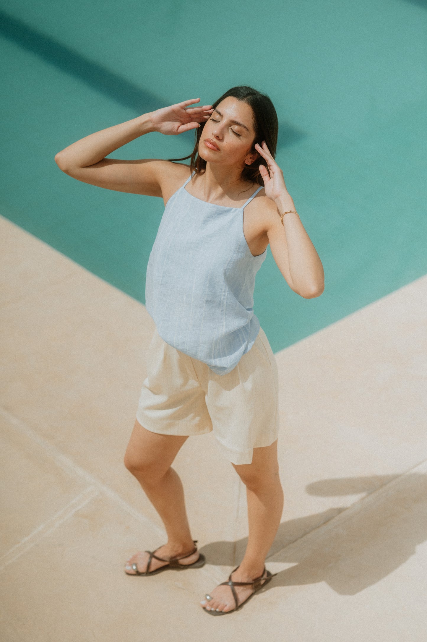 Lea Top in Blue
