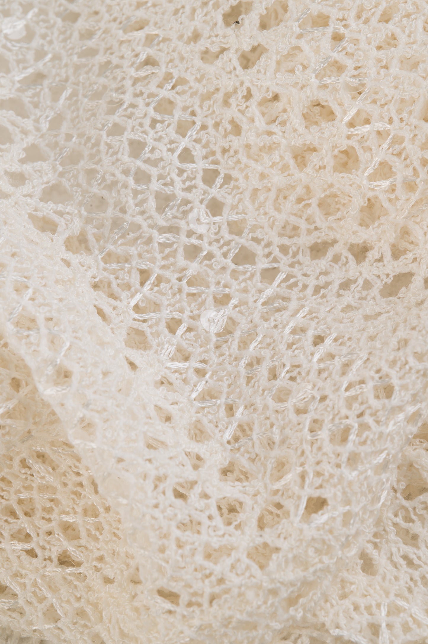 Rhea Crochet Waist Scarf in Off-White