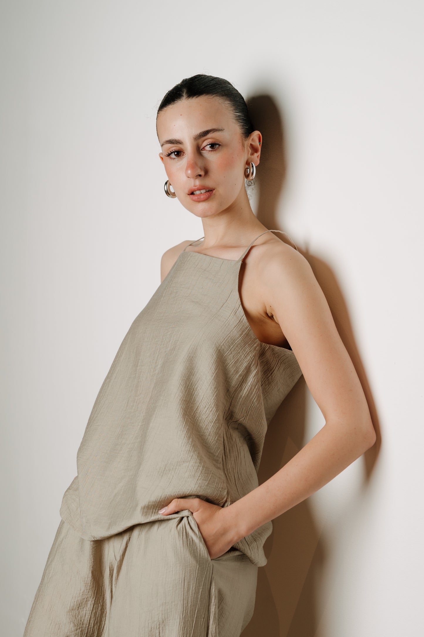 Lea Top in Olive