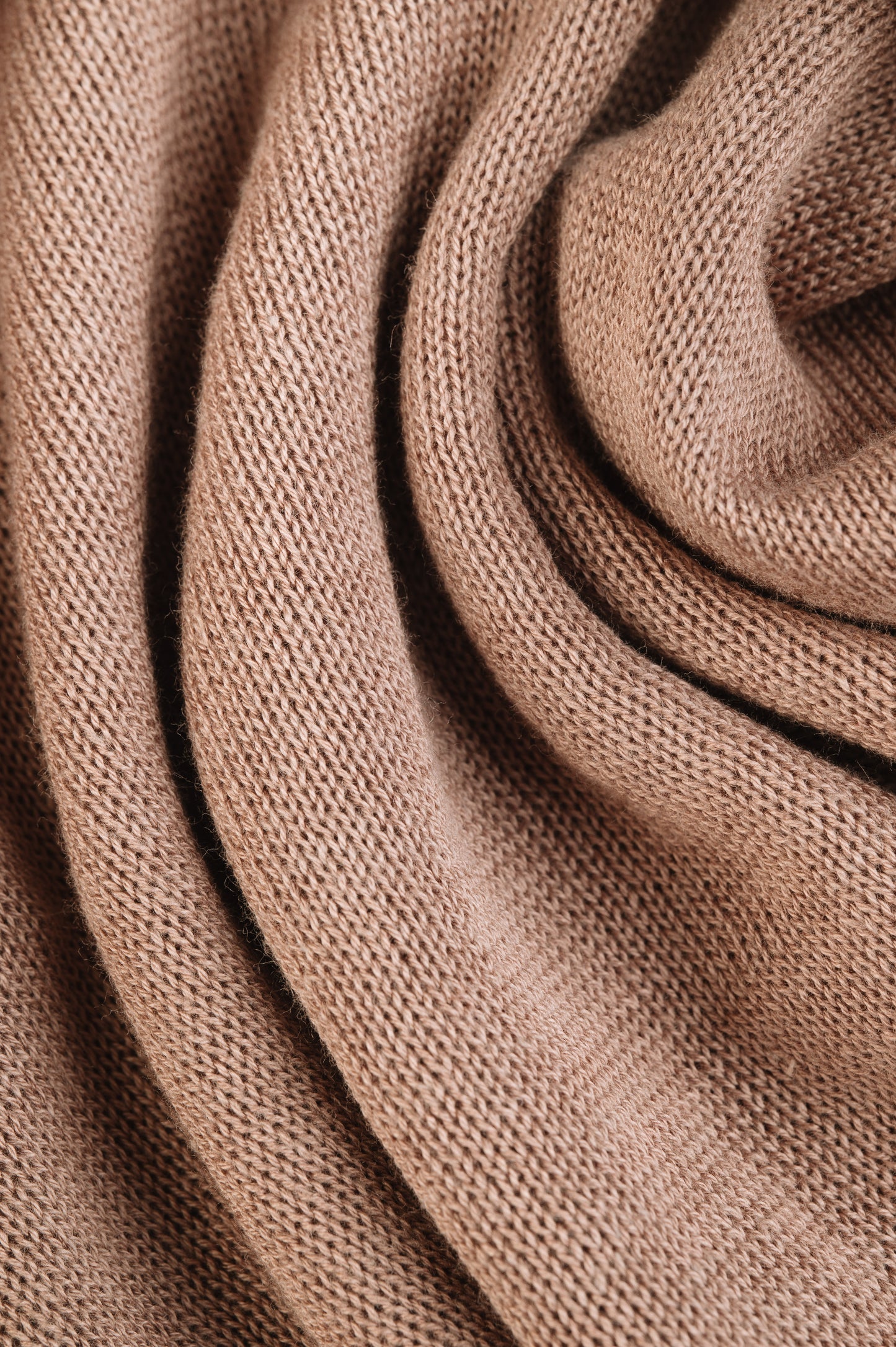 Amani Fine Knit Polo in Mocha Brown