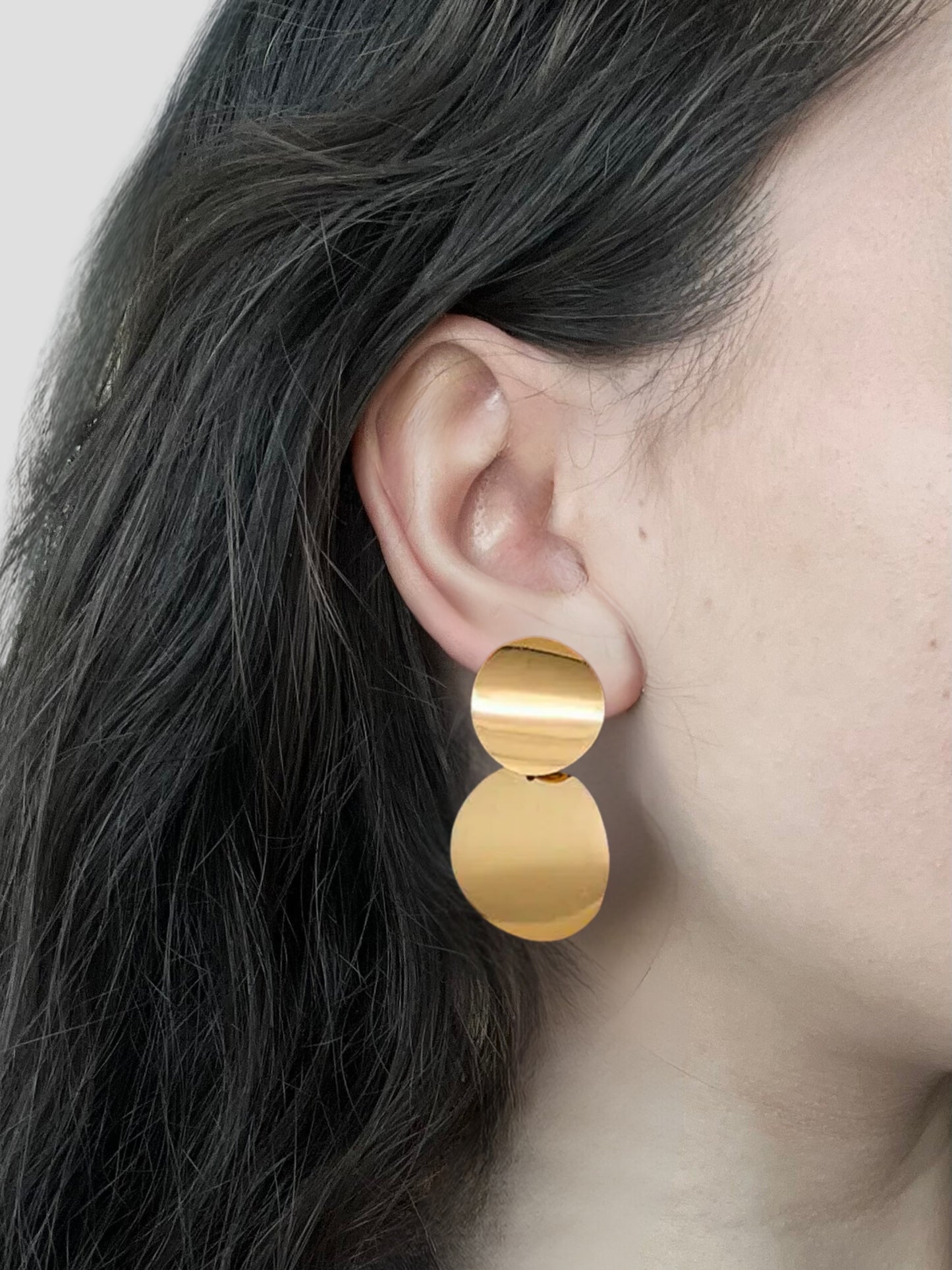 Luna Drop Earrings in Golden