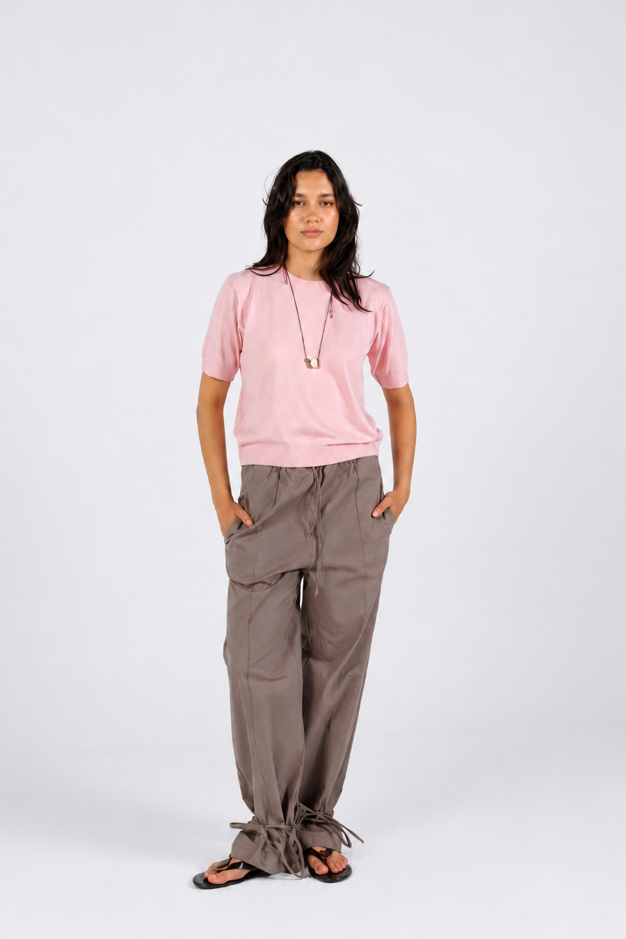 Soft Pink Knit & Joe Pants Set